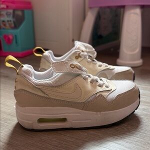 Nike Kids Cream and White Sneakers